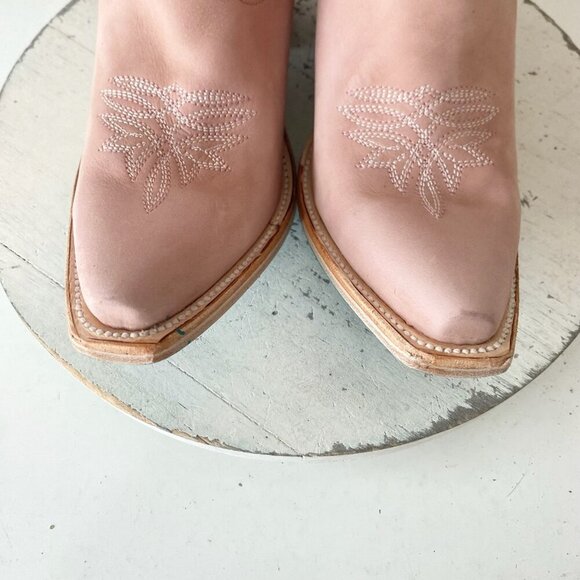 Lane SMOKESHOW Womens Cowboy Boots 8.5 Pink Western Cowgirl Mid Calf Pointed Toe - Picture 6 of 11